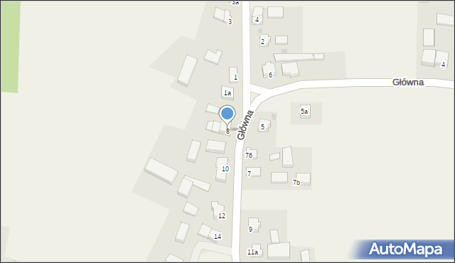 Ostrowite, Główna, 8, mapa Ostrowite