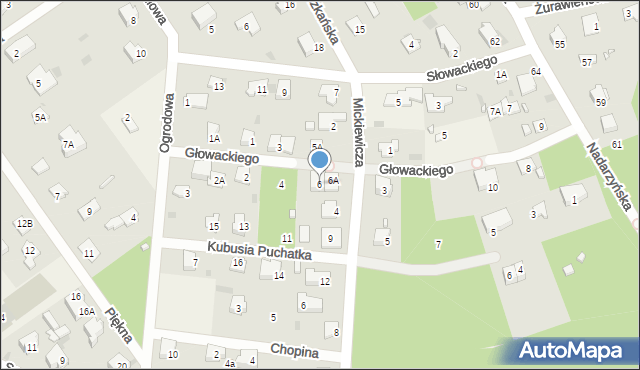 Otrębusy, Głowackiego Bartosza, 6, mapa Otrębusy