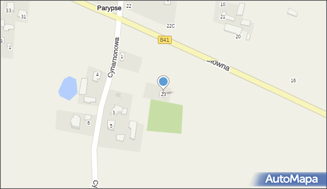 Parypse, Główna, 23, mapa Parypse