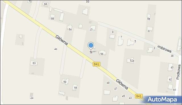 Parypse, Główna, 58, mapa Parypse