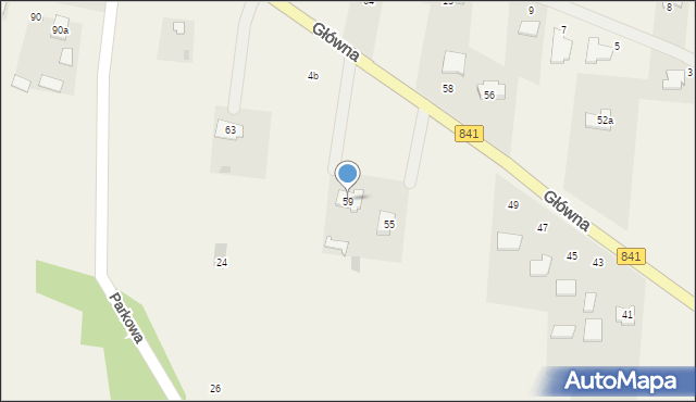Parypse, Główna, 59, mapa Parypse