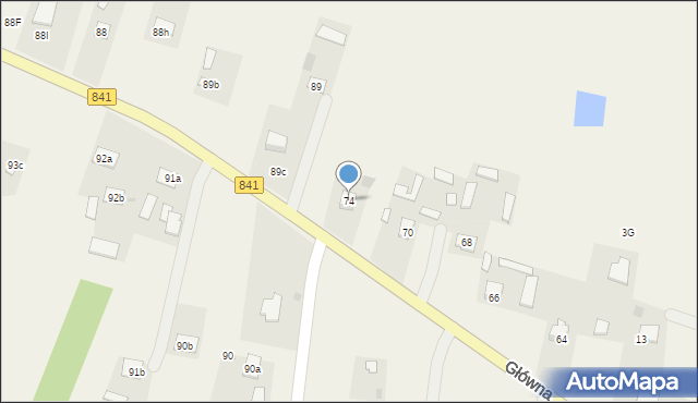 Parypse, Główna, 74, mapa Parypse