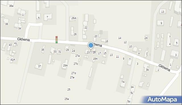 Parzniew, Główna, 21, mapa Parzniew