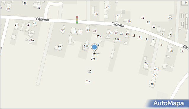 Parzniew, Główna, 27d, mapa Parzniew