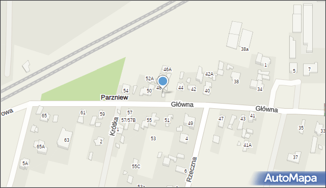 Parzniew, Główna, 48A, mapa Parzniew