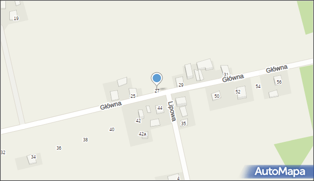 Pawełki, Główna, 27, mapa Pawełki
