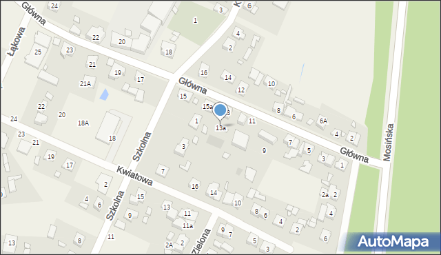 Pecna, Główna, 13a, mapa Pecna