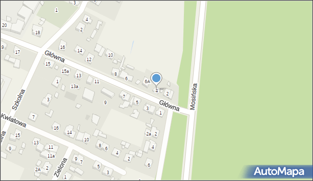 Pecna, Główna, 4, mapa Pecna