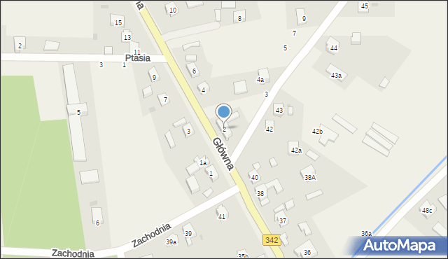 Pęgów, Główna, 2, mapa Pęgów