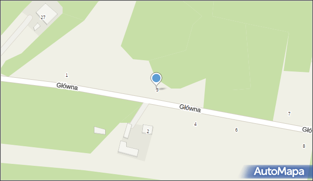 Petrykozy, Główna, 3, mapa Petrykozy