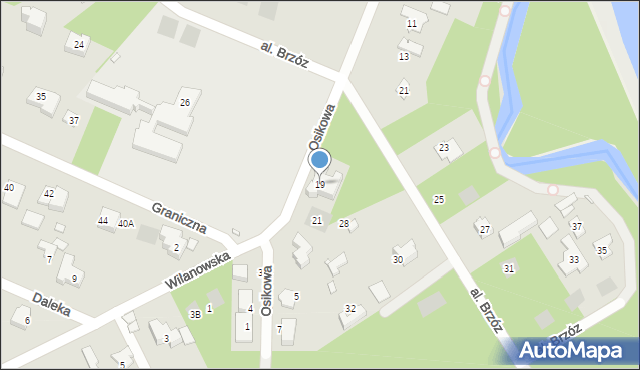 Piaseczno, Głogowa, 19, mapa Piaseczno