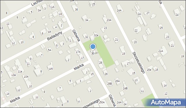 Piaseczno, Główna, 30, mapa Piaseczno