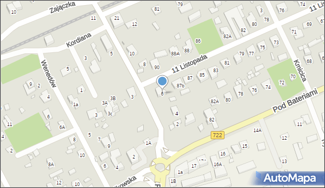 Piaseczno, Główna, 6, mapa Piaseczno