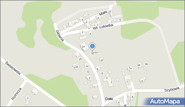 Piekary Śląskie, Główna, 12, mapa Piekary Śląskie