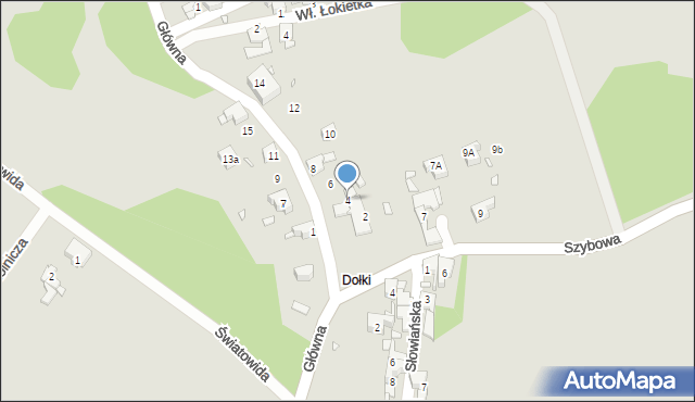 Piekary Śląskie, Główna, 4, mapa Piekary Śląskie