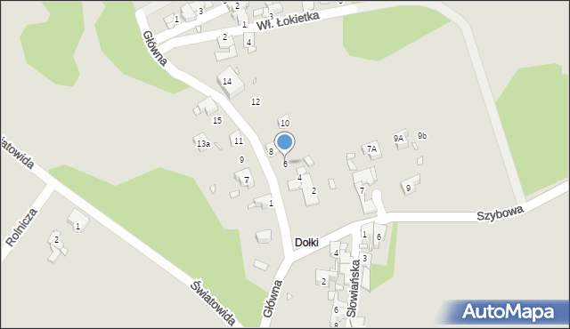 Piekary Śląskie, Główna, 6, mapa Piekary Śląskie