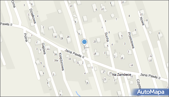 Pietrzykowice, Głęboka, 2, mapa Pietrzykowice