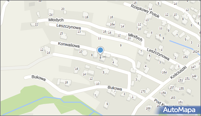 Pietrzykowice, Głogowa, 6, mapa Pietrzykowice