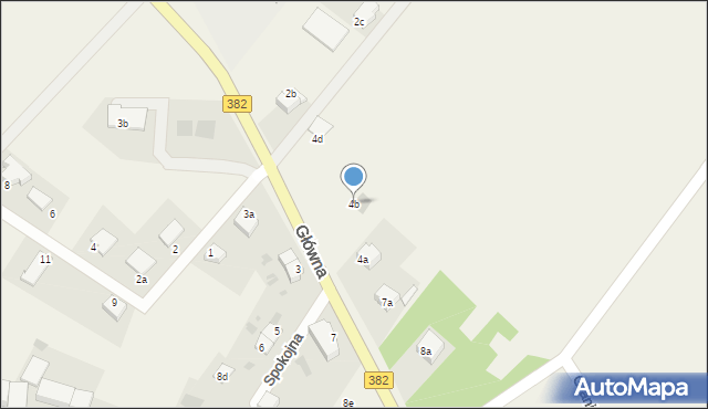 Piława Dolna, Główna, 4b, mapa Piława Dolna