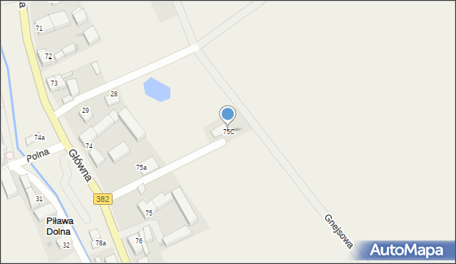 Piława Dolna, Główna, 75C, mapa Piława Dolna