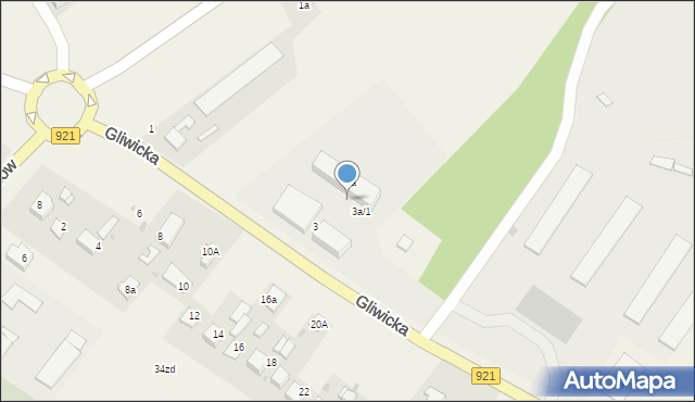 Pilchowice, Gliwicka, 3a/2, mapa Pilchowice