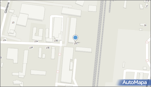 Piotrków Trybunalski, Gliniana, 10C, mapa Piotrków Trybunalski