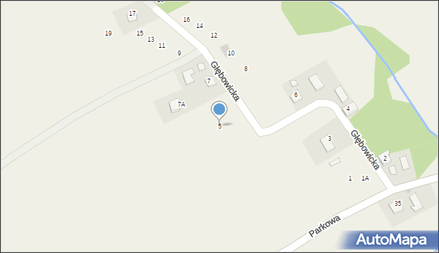 Piotrowice, Głębowicka, 5, mapa Piotrowice