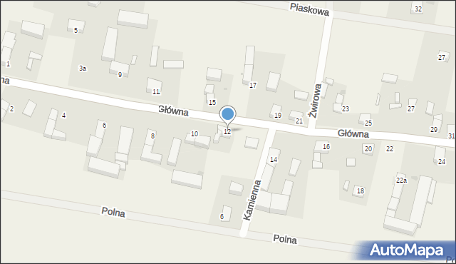 Piotrowice, Główna, 12, mapa Piotrowice