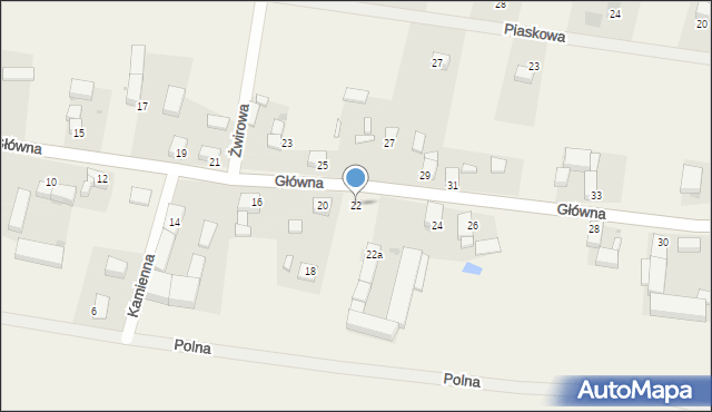 Piotrowice, Główna, 22, mapa Piotrowice