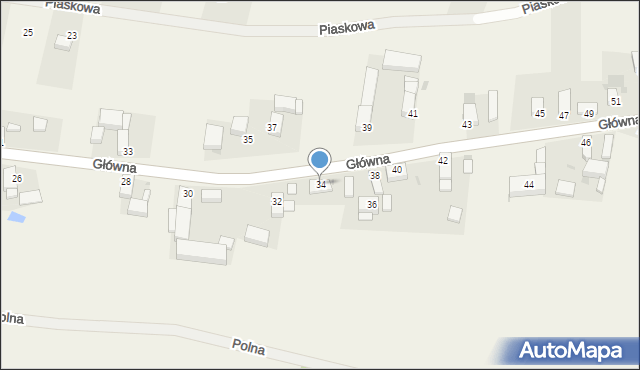 Piotrowice, Główna, 34, mapa Piotrowice