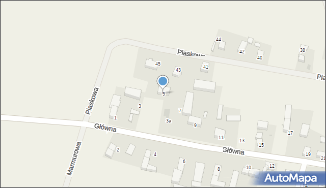 Piotrowice, Główna, 5, mapa Piotrowice