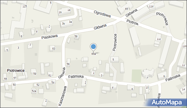 Piotrowice, Główna, 60a, mapa Piotrowice