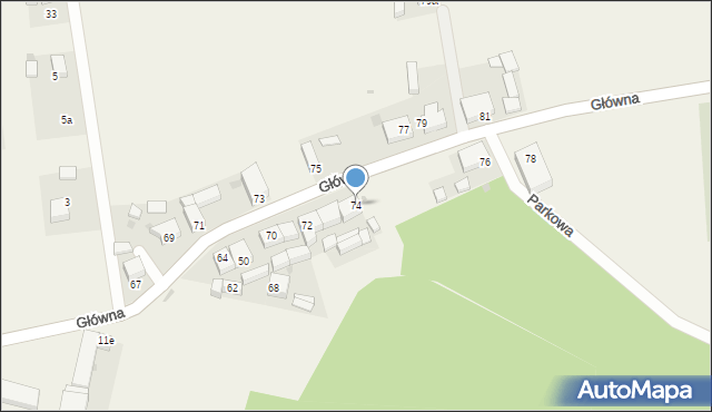 Piotrowice, Główna, 74, mapa Piotrowice