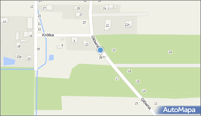 Piskórka, Główna, 19, mapa Piskórka