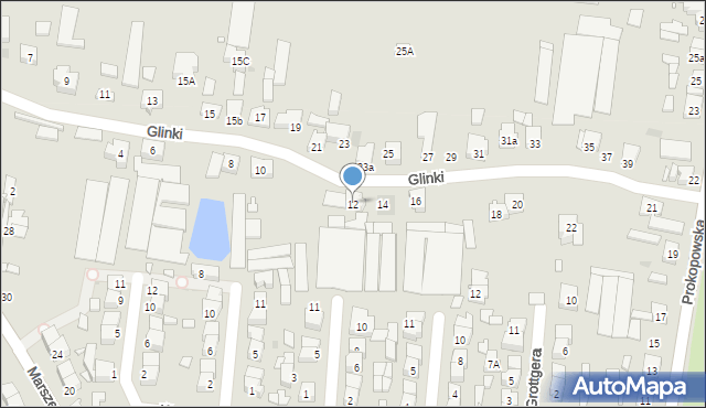 Pleszew, Glinki, 12, mapa Pleszew