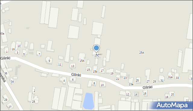 Pleszew, Glinki, 15C, mapa Pleszew