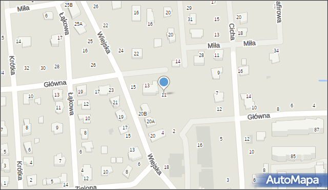 Płońsk, Główna, 11, mapa Płońsk