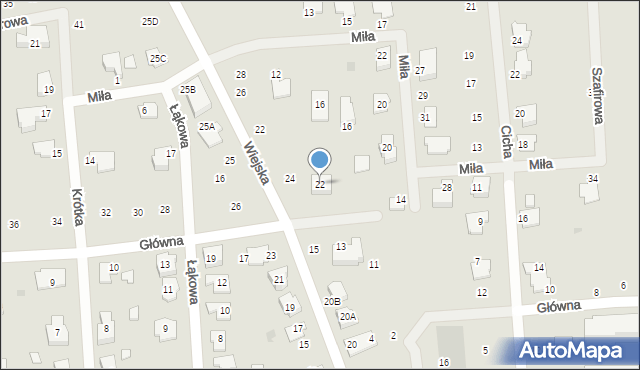 Płońsk, Główna, 22, mapa Płońsk