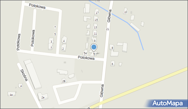 Pobiedziska, Główna, 5, mapa Pobiedziska