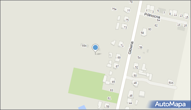 Pobiedziska, Główna, 69a, mapa Pobiedziska