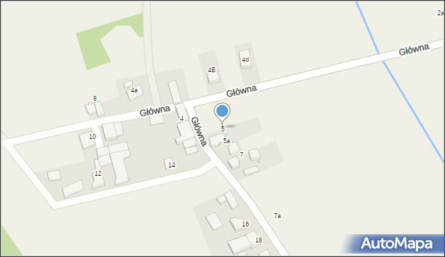 Pociękarb, Główna, 5, mapa Pociękarb