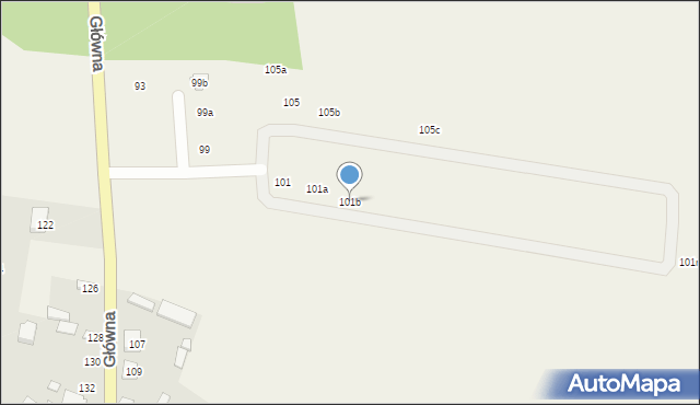 Podbiel, Główna, 101b, mapa Podbiel
