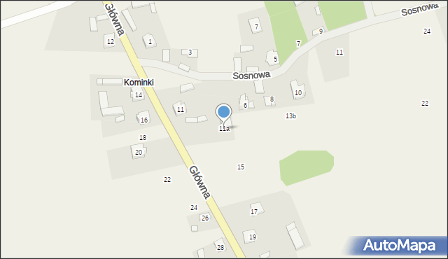 Podbiel, Główna, 11a, mapa Podbiel