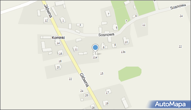 Podbiel, Główna, 13, mapa Podbiel