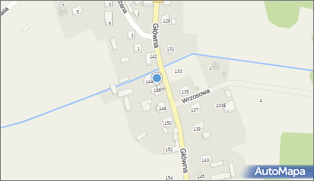 Podbiel, Główna, 146, mapa Podbiel