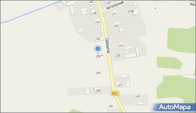 Podbiel, Główna, 154, mapa Podbiel