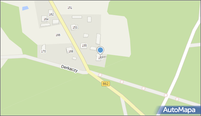 Podbiel, Główna, 157, mapa Podbiel