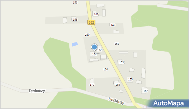 Podbiel, Główna, 164, mapa Podbiel