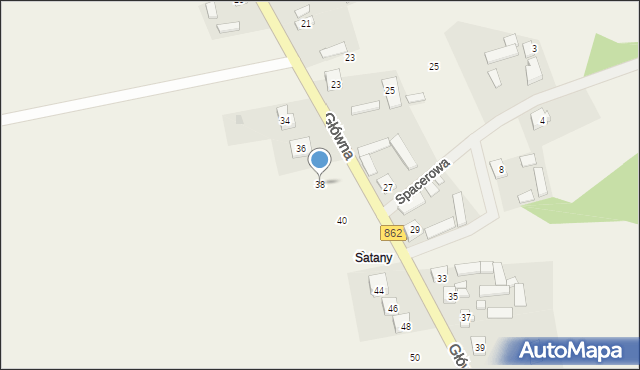Podbiel, Główna, 38, mapa Podbiel