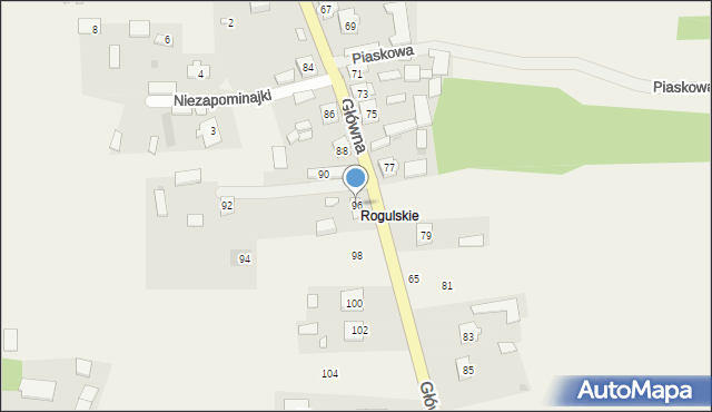 Podbiel, Główna, 96, mapa Podbiel